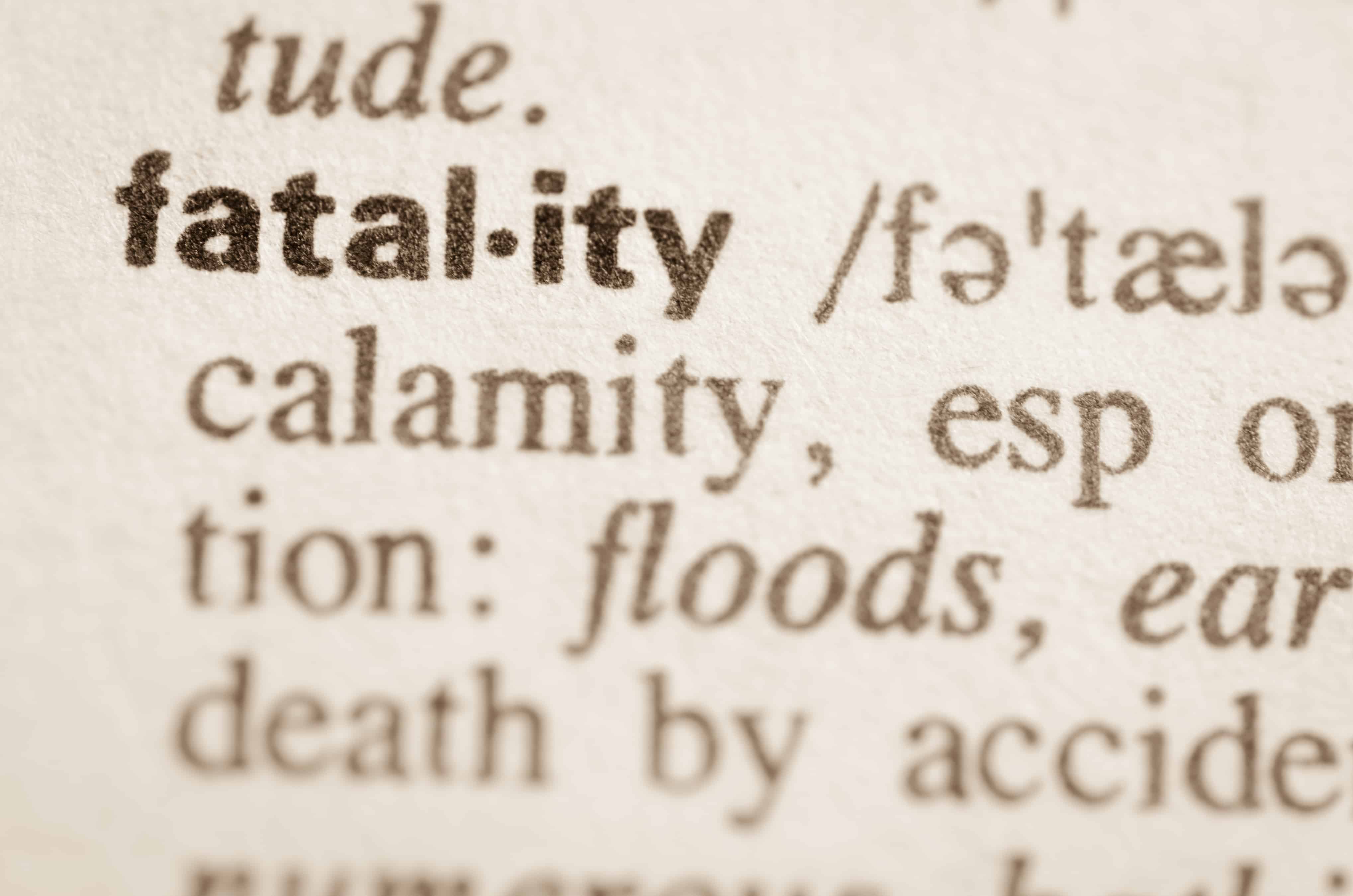 Fatality and significant injury
