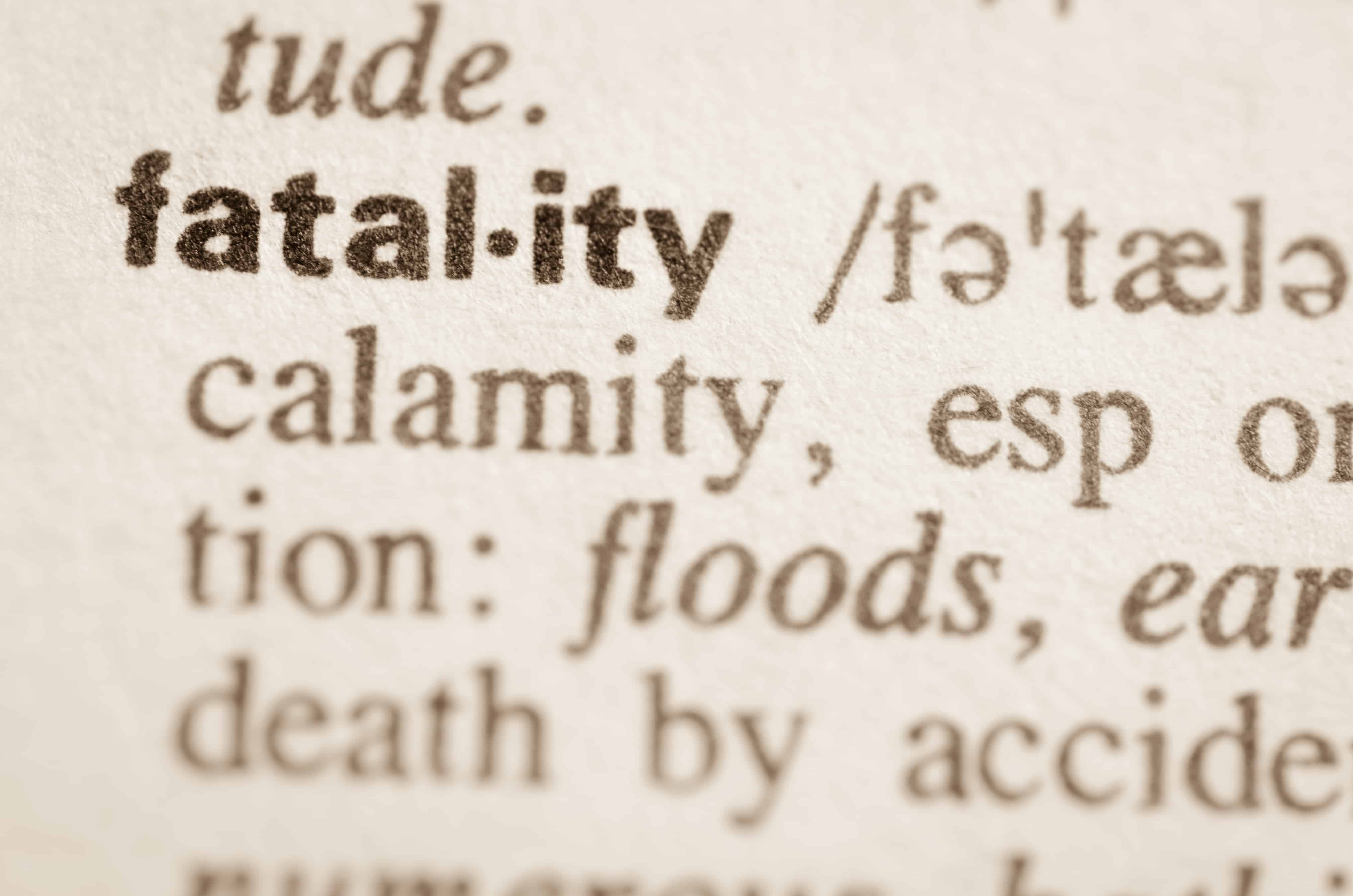 Dictionary Definition Of Word Fatality TapRooT Root Cause Analysis