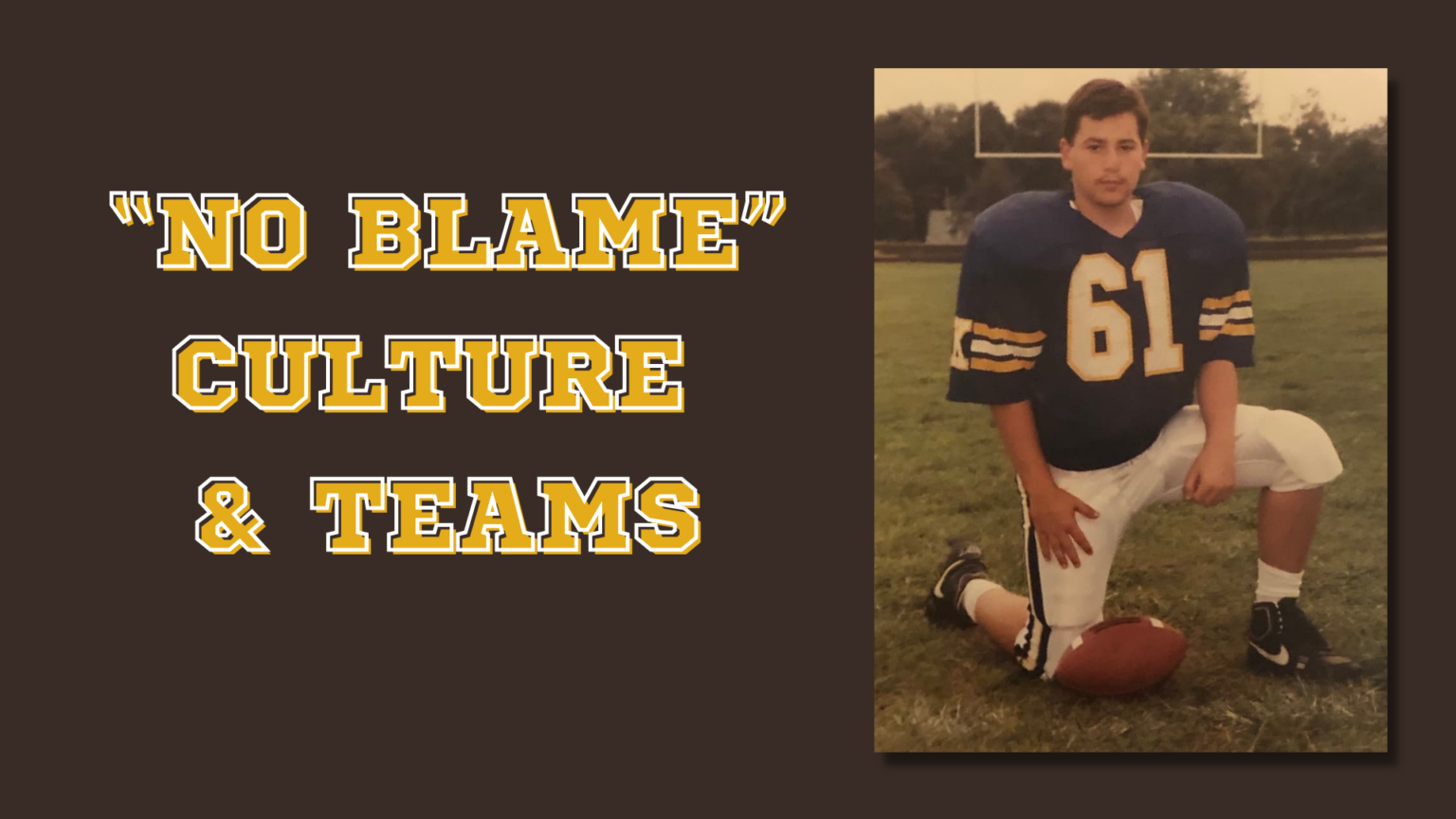 define the meaning of a no blame culture