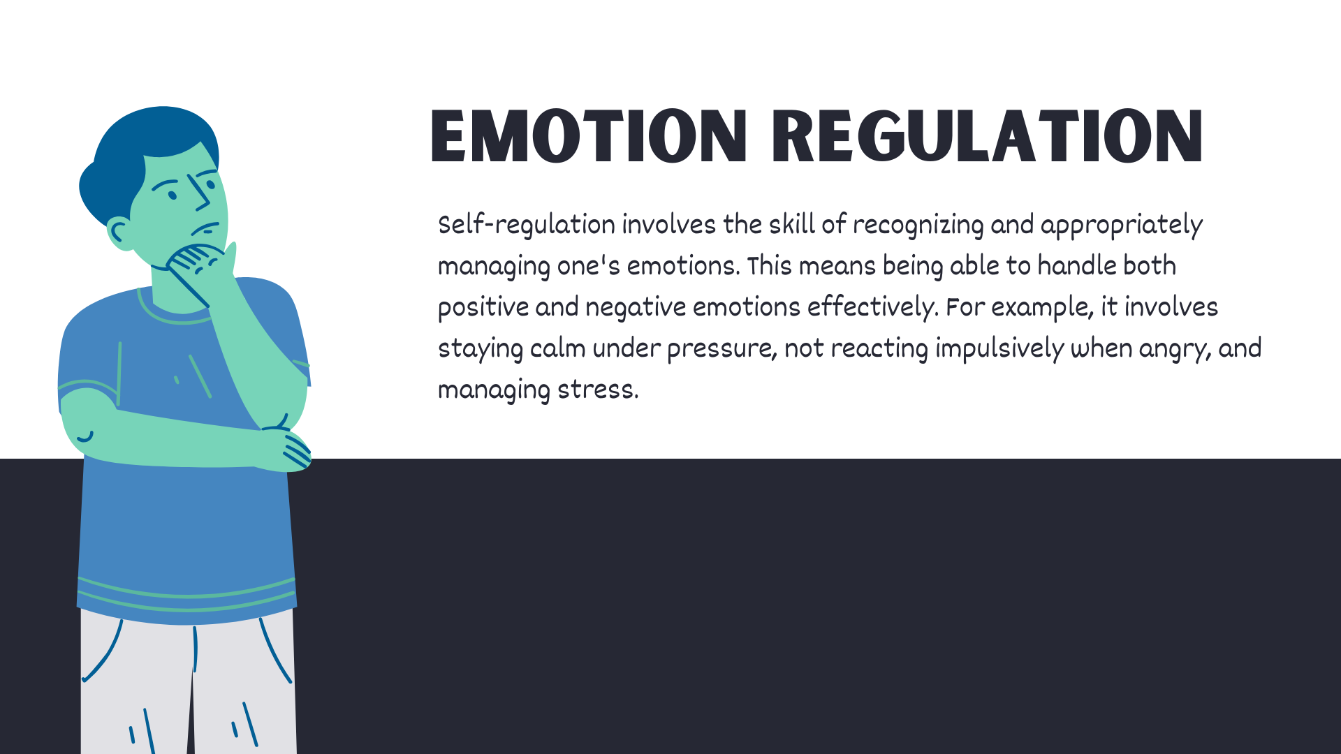 signs of emotional intelligence, emotion regulation